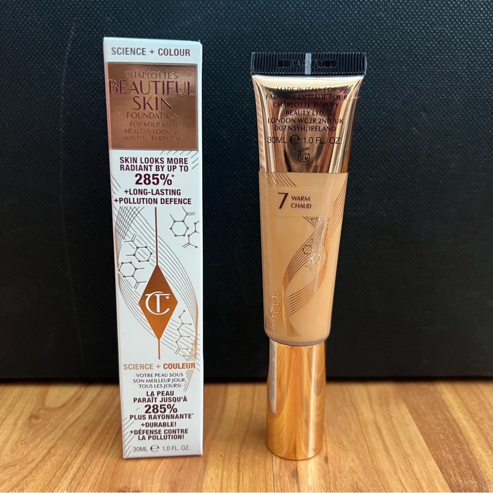 CHARLOTTE TILBURY BEAUTIFUL SKIN FOUNDATION 7 WARM